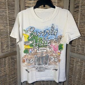 VTG 1987 Tony Alamo Beverly Hills Graphic Tee - White